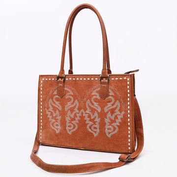 American Darling Tote Beautifully Suede Genuine Leather women handbag